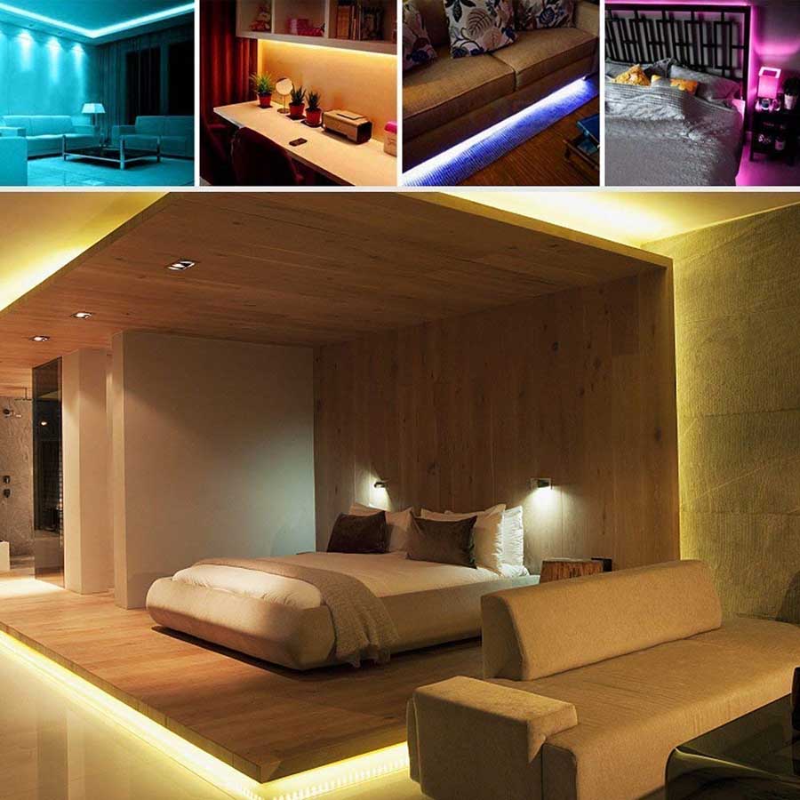 LED Strip Lights with Music Sync-Chase Effect, Dream Color Music lights 16.4ft, 5050SMD RGB Rope Lights with RF Remote, 12V Power Supply, 150LEDs Splash Proof Flexible String Lights for Indoor Bedroom LED Strip Lights with Music Sync-Chase Effect, Dream Color Music lights 16.4ft, 5050SMD RGB Rope Lights with RF Remote, 12V Power Supply, 150LEDs Splash Proof Flexible String Lights for Indoor Bedroom